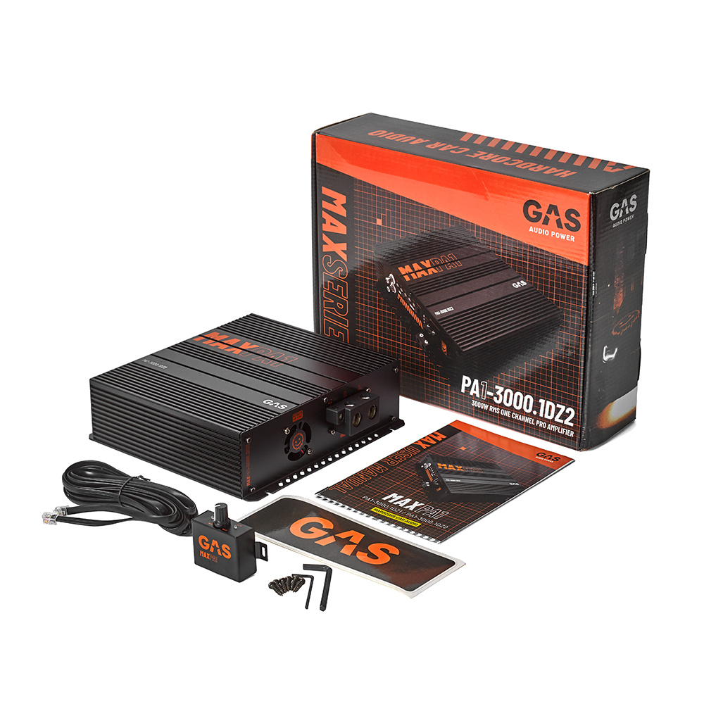 GAS MAX PA1-3000.1DZ2, kompakt og strømmesterkt fullregisterforsterker