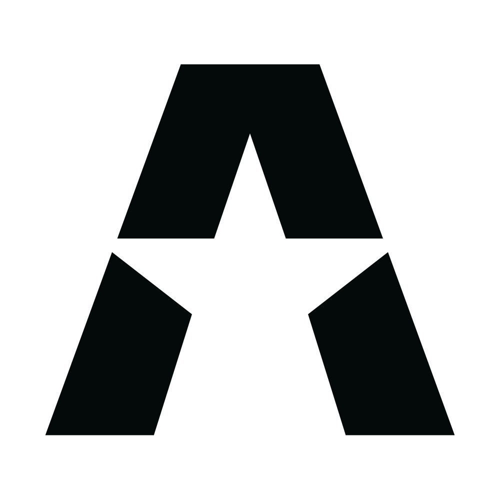 GAS A STAR-klistremerke 15.5x14cm, svart