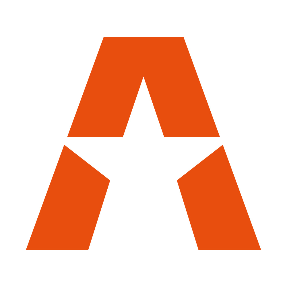 GAS A STAR-klistremerke 15.5x14cm, oransje