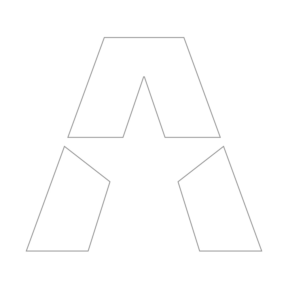 GAS A STAR-klistremerke 15.5x14cm, hvit