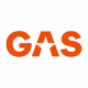 GAS-Klistremerke  45x15.5cm, oransje