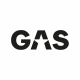 GAS-klistremerke 23x8cm, svart