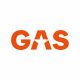 GAS-klistremerke 23x8cm, oransje