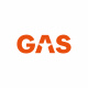 GAS-klistremerke 16x5.5cm, oransje