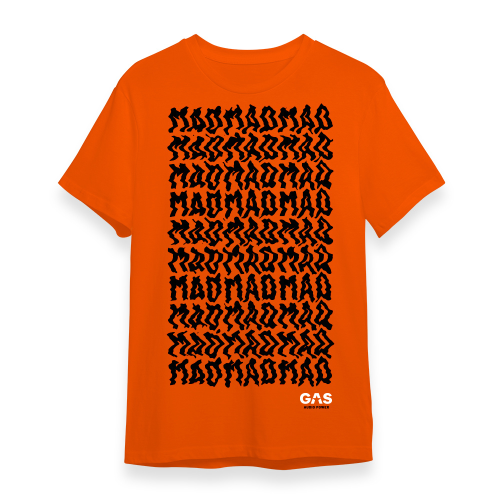 Orange GAS MAD T-skjorte, medium
