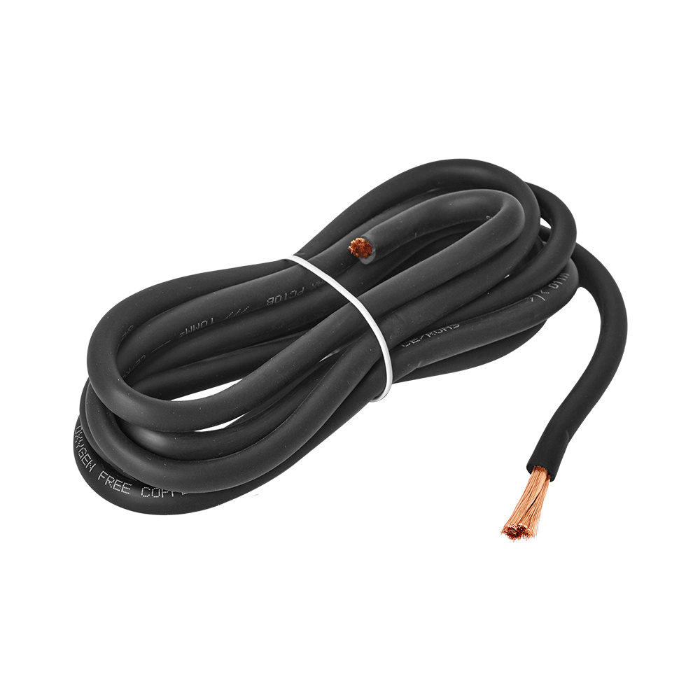 GAS MAX svart 10mm² OFC-strømkabel, 2 meter