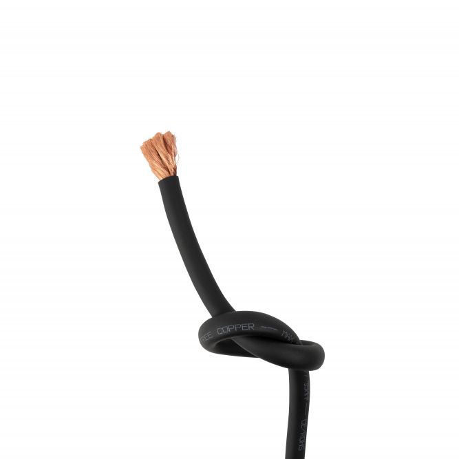 GAS MAX svart 35mm² OFC-strømkabel, pris per meter