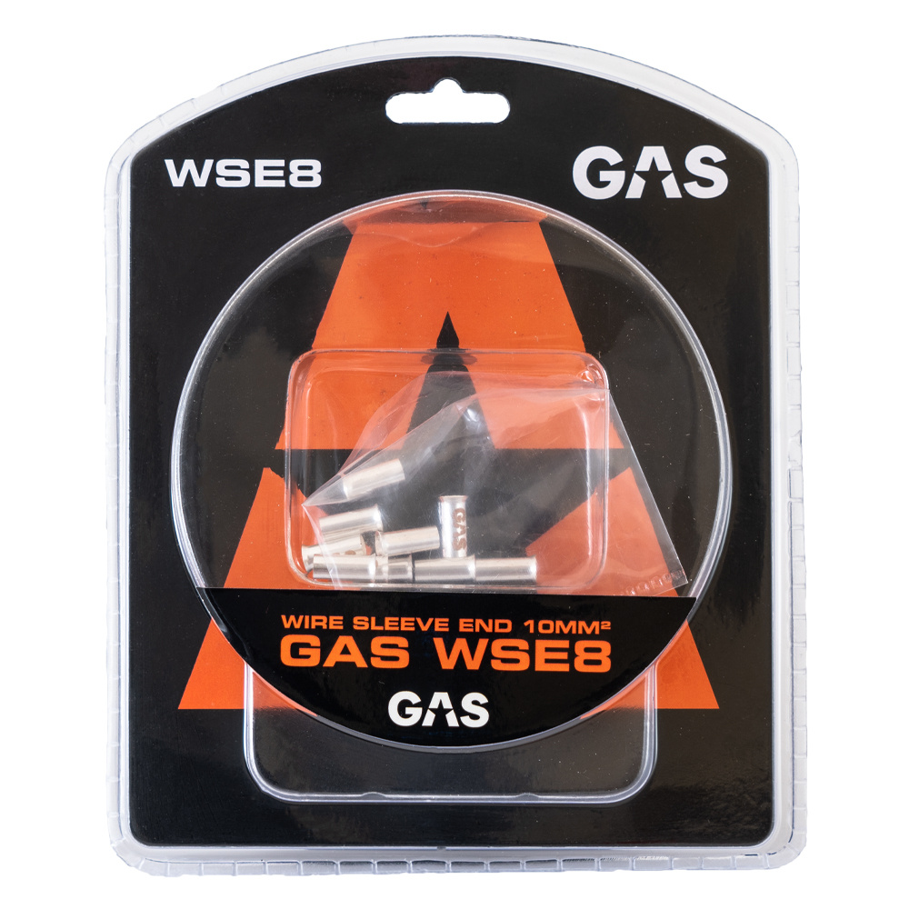 GAS 10-pakke end-/kabelhylser, 10mm²-kabel