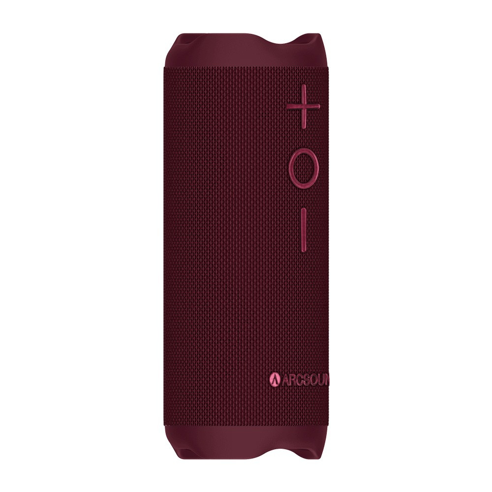 Arcsound EDGE Ruby Red kraftig bærbar høyttaler med Bluetooth, svart