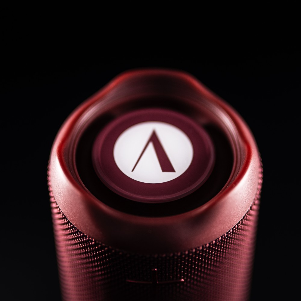 Arcsound EDGE Ruby Red kraftig bærbar høyttaler med Bluetooth