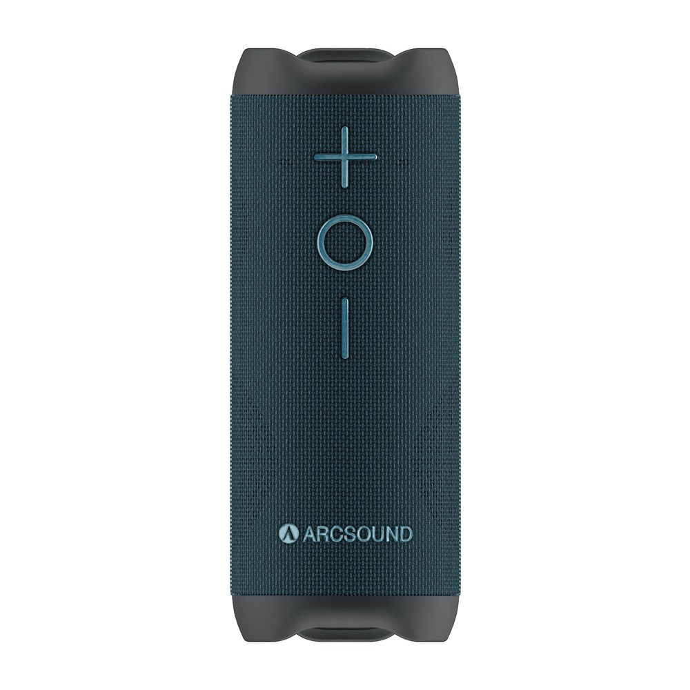 Arcsound EDGE Sapphire Blue kraftig bærbar høyttaler med Bluetooth, svart