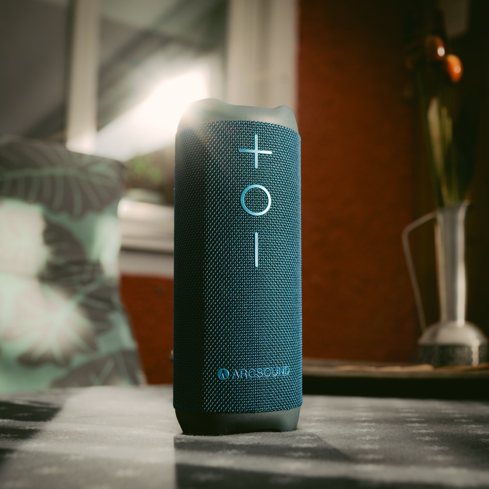 Arcsound EDGE Sapphire Blue kraftig bærbar høyttaler med Bluetooth