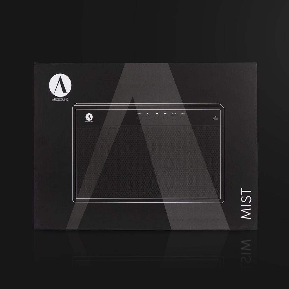 Arcsound Mist, bærbar Bluetooth-høyttaler i svart
