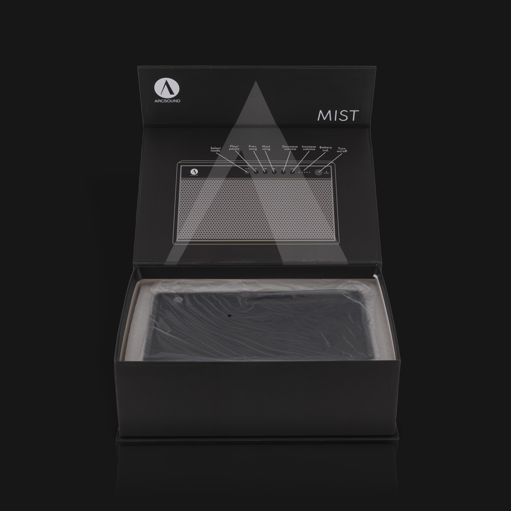 Arcsound Mist, bærbar Bluetooth-høyttaler i svart