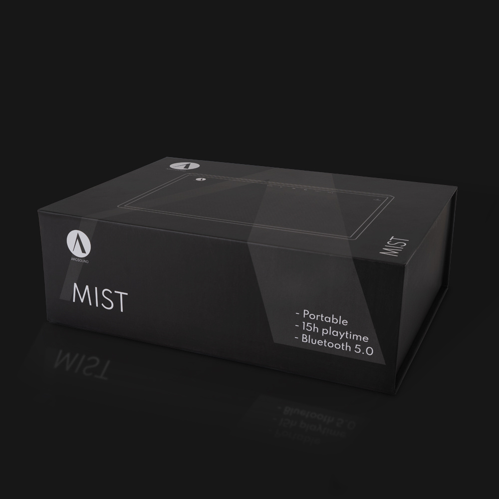 Arcsound Mist, bærbar Bluetooth-høyttaler i svart
