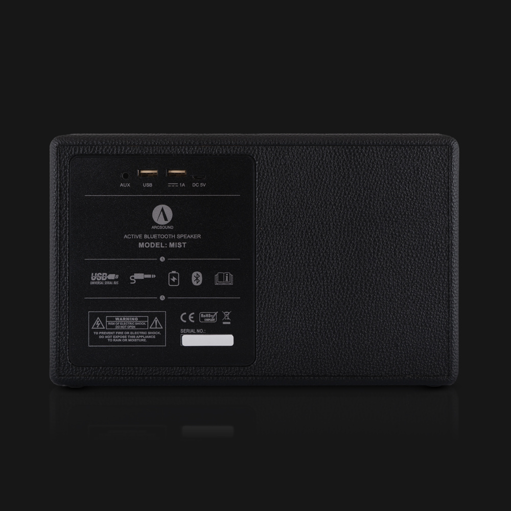 Arcsound Mist, bærbar Bluetooth-høyttaler i svart