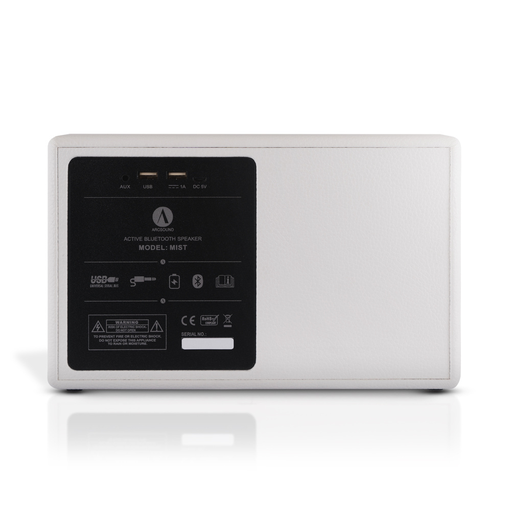 Arcsound Mist, bærbar Bluetooth-høyttaler i hvit