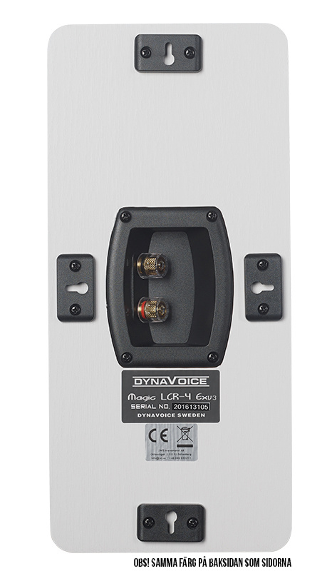 Dynavoice Magic LCR-4 EX v3 Vegghøyttaler Svart ask, par