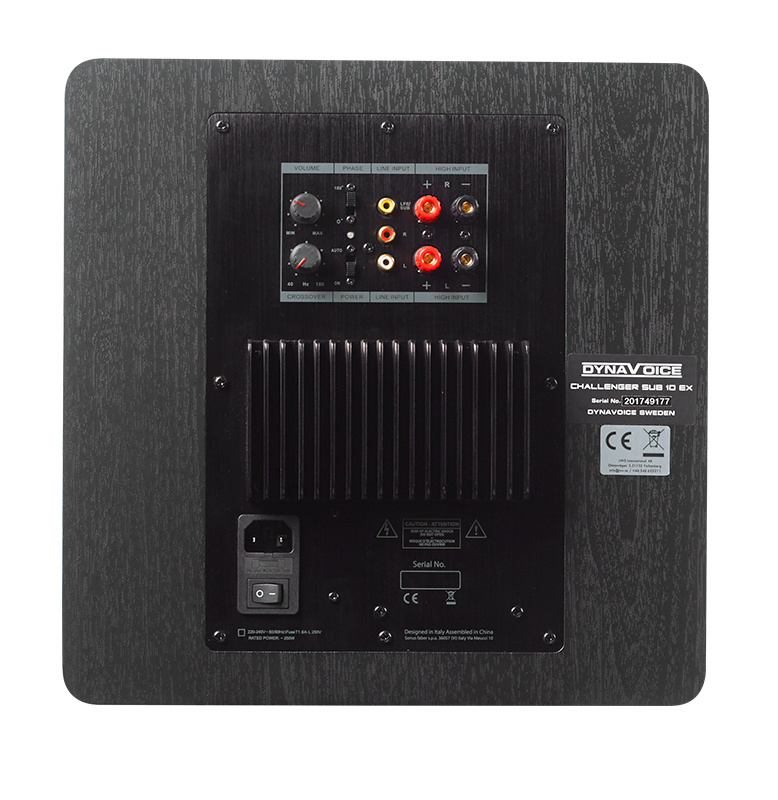 Dynavoice Challenger Sub 10 EX aktiv subwoofer, Svart