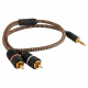 Proson Arctic 3.5mm-2x RCA-hann, 0.5 meter Proson Arctic 3.5mm-2x RCA-hann, 0.5 meter