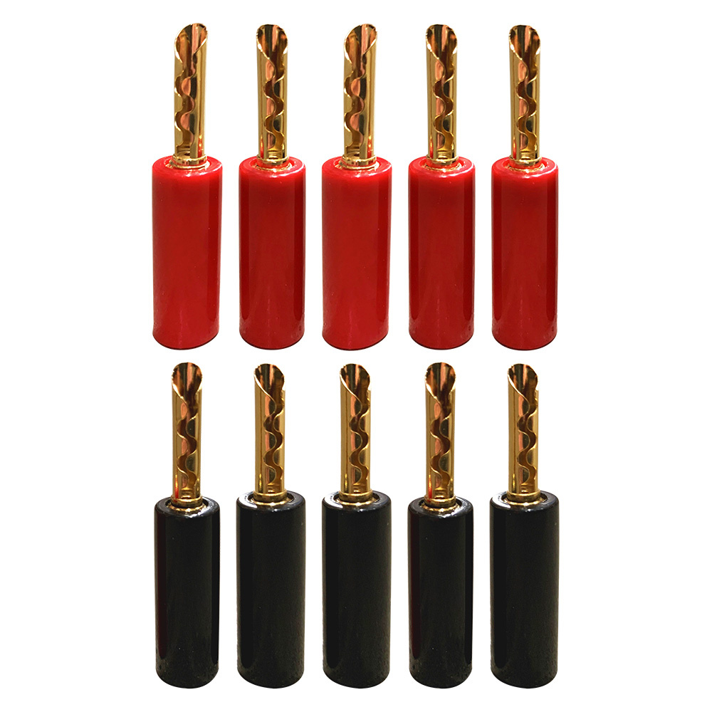 Proson Arctic bananplugg med plastdeksel, 10-pakke