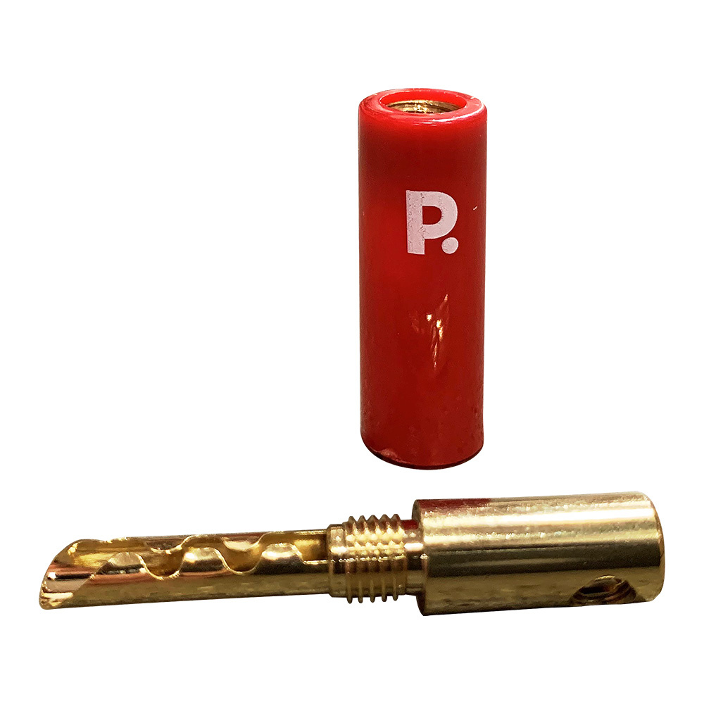 Proson Arctic bananplugg med plastdeksel, 4-pakke