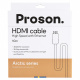 Proson Arctic HDMI-kabel 4K, 10 meter Proson Arctic HDMI-kabel 4K, 10 meter