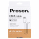 Proson Arctic HDMI-kabel 8K / 4K, 1 meter Proson Arctic HDMI-kabel 8K / 4K, 1 meter