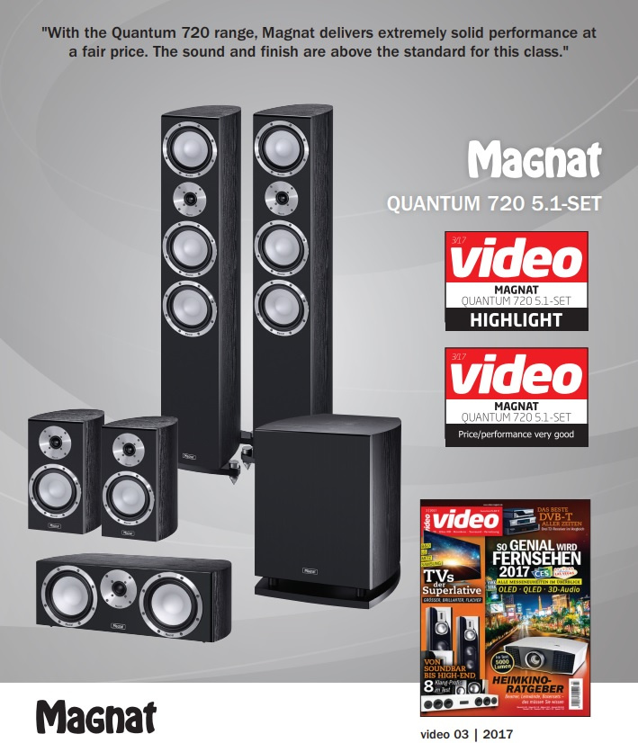 Magnat Quantum Sub 7230A, svart