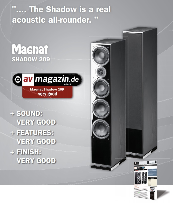 MAGNAT SHADOW 209, HVIT MED PIANOLAKKET FRONT