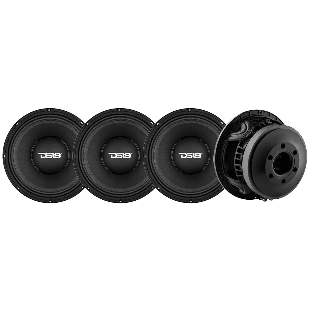 4-pakning DS18 10XL1400-4, 10 tommers midbass