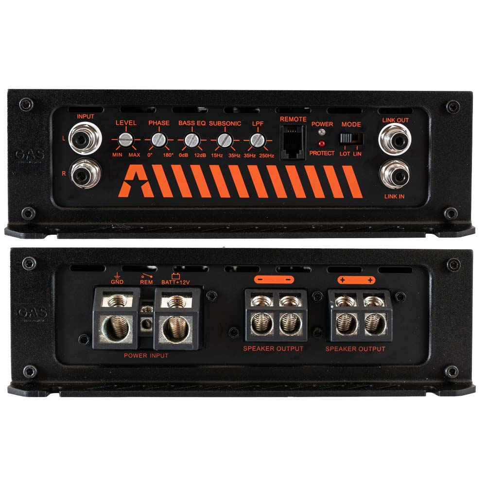 2-pakke Rockford Fosgate Punch P2D412 & GAS MAX A2-1500.1DL, basspakke