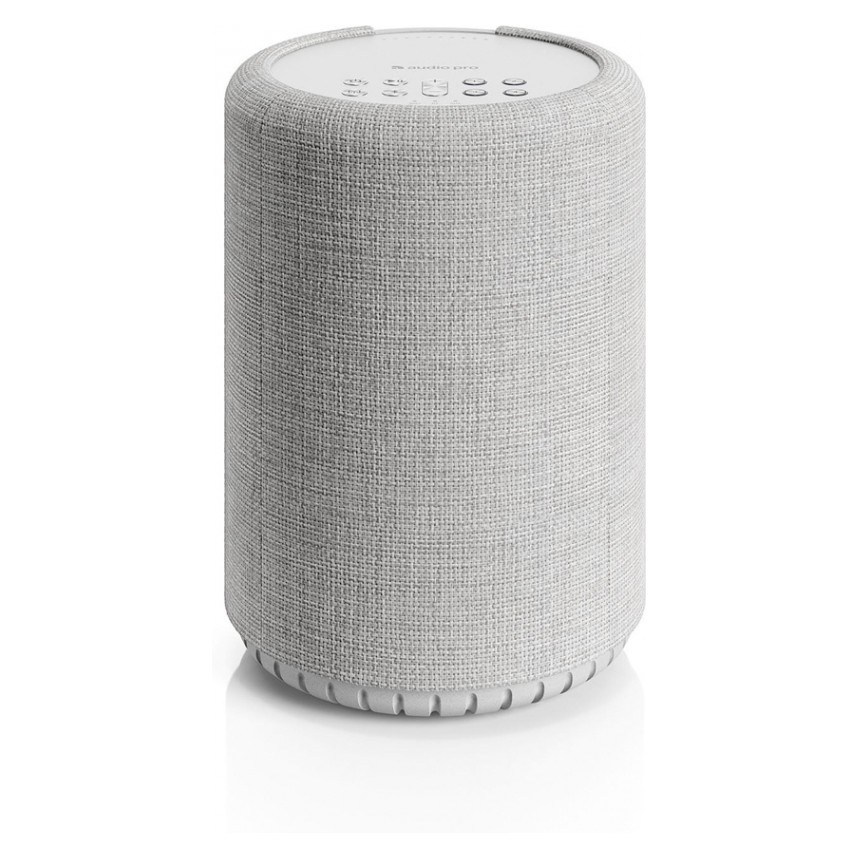 2-pakning Audio Pro A10 MKII W, kompakt multirom-høyttaler med WiFi, lys grå