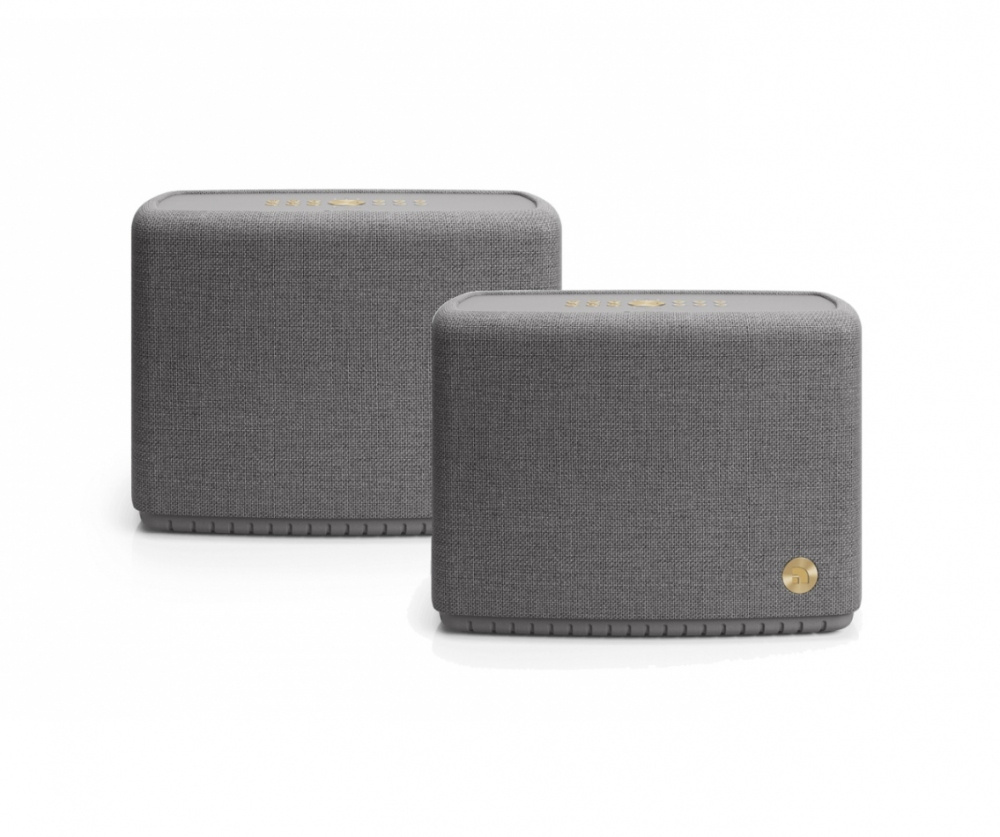 2-pakning Audio Pro A15 W bærbar Wifi-høyttaler, mørkegrå