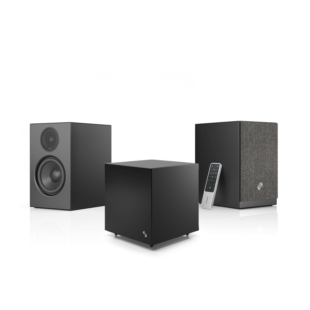 Audio Pro A28 & SW-5 aktivt 2.1 högtalarpaket, svart