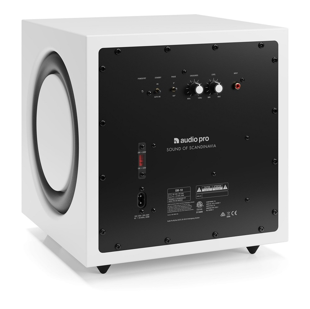 Audio Pro A38 W aktivt 2.1 stereopakke med SW-10, hvit