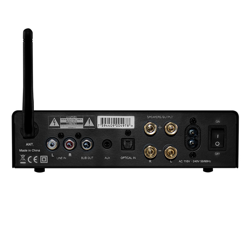 Yamaha NS-AW194 i hvitt med System One A50BT, utendørspakke