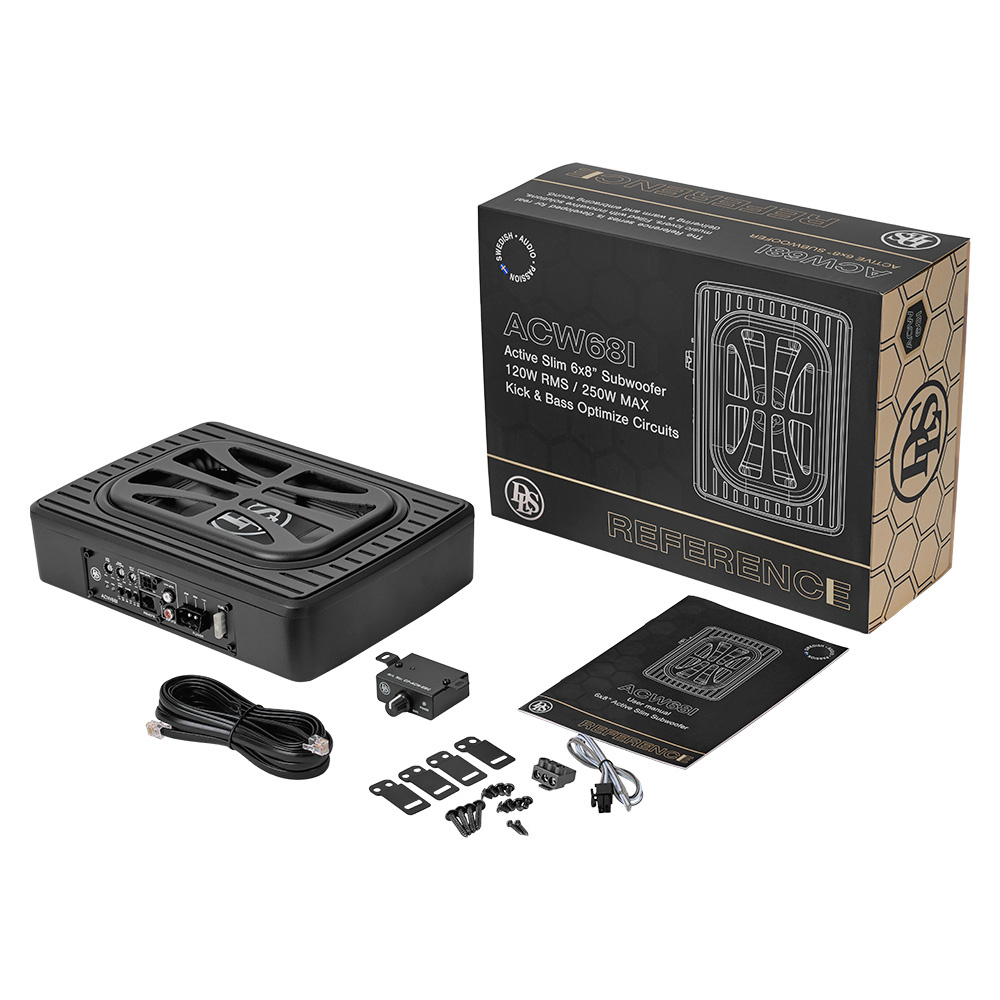 2-pakning DLS ACW68i, kompakt undersetebass