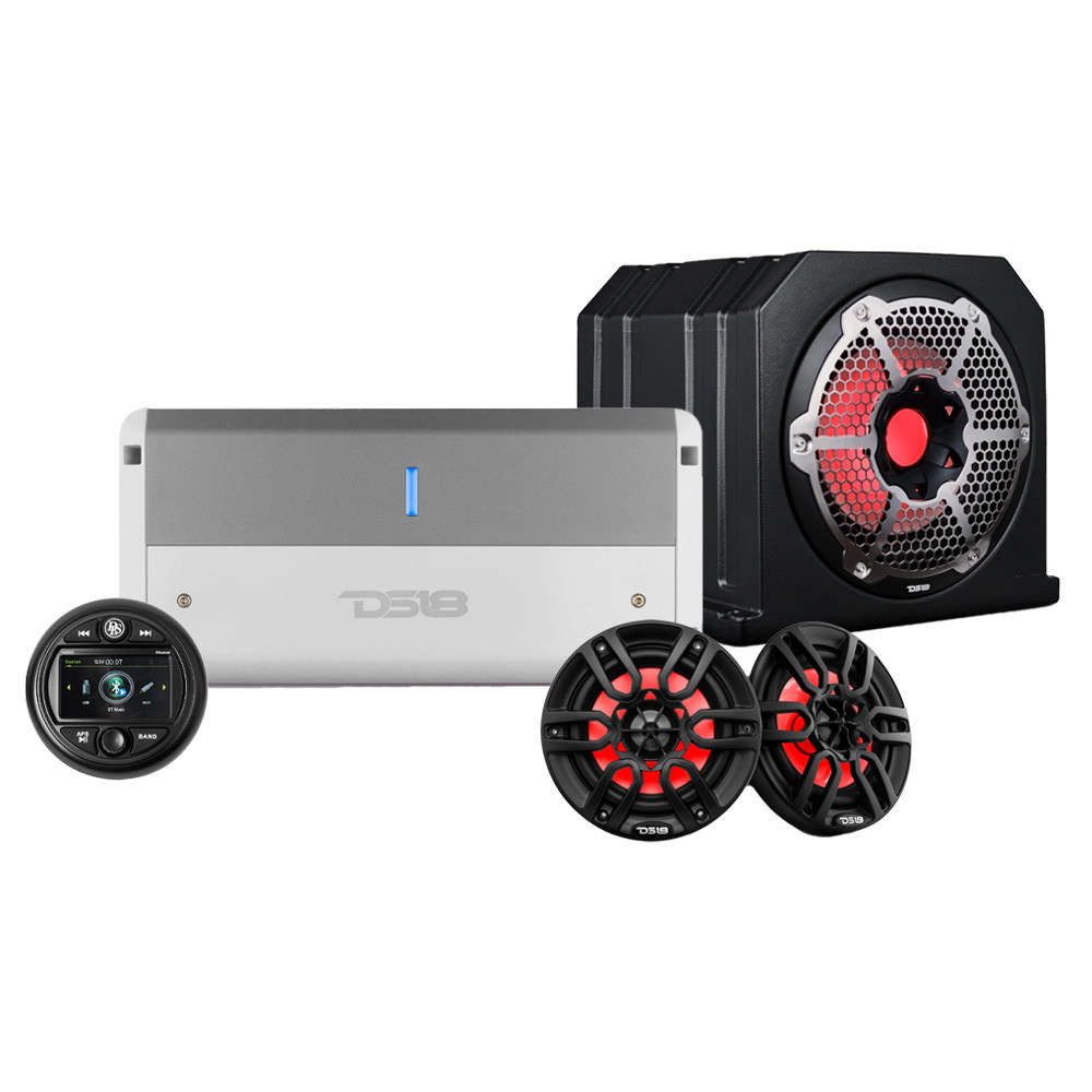 Marint helhetspakke med AMR30D, høyttalere, forsterker & basskasse