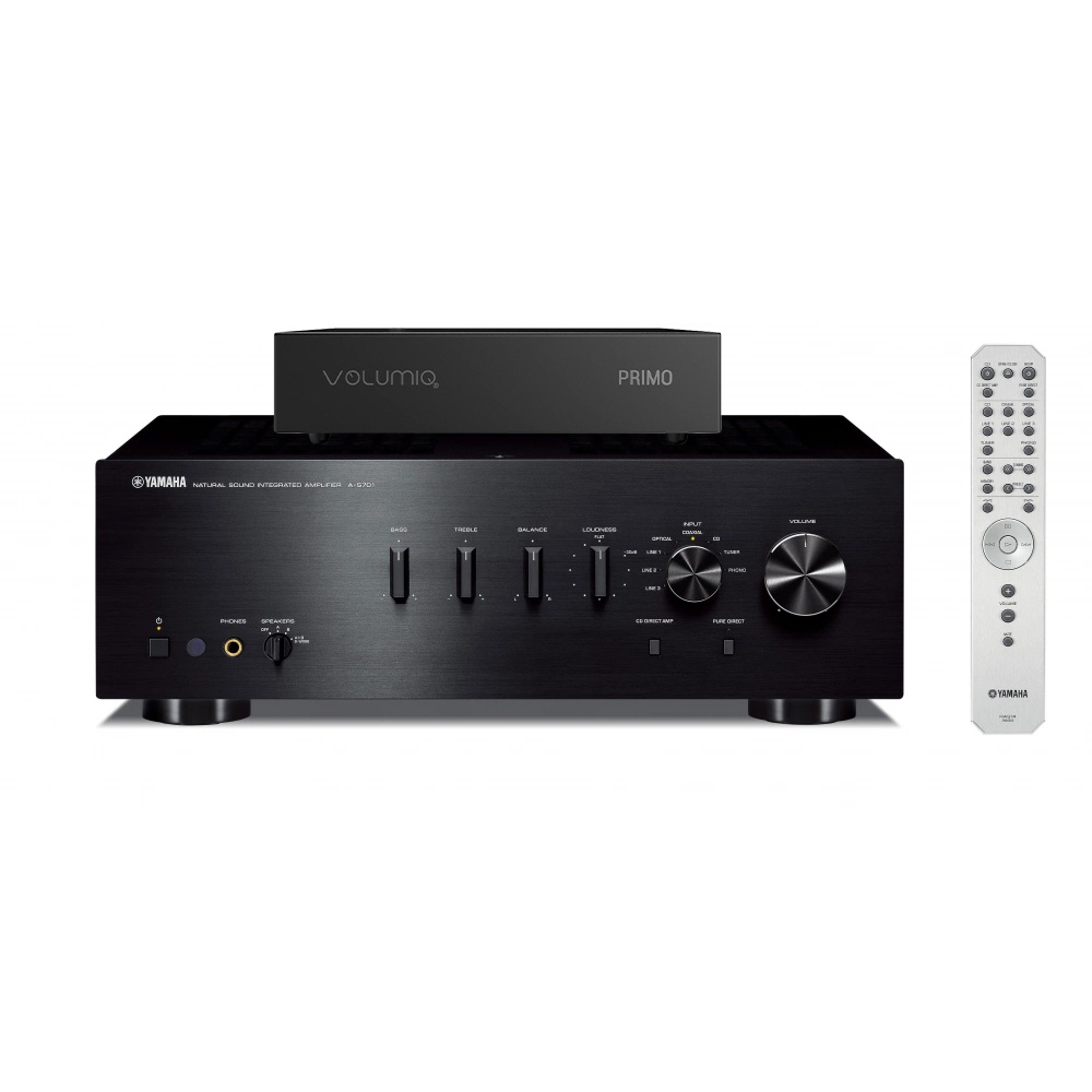 Yamaha A-S701 MK II & Volumio Primo Hi-Fi Edition, stereokombo