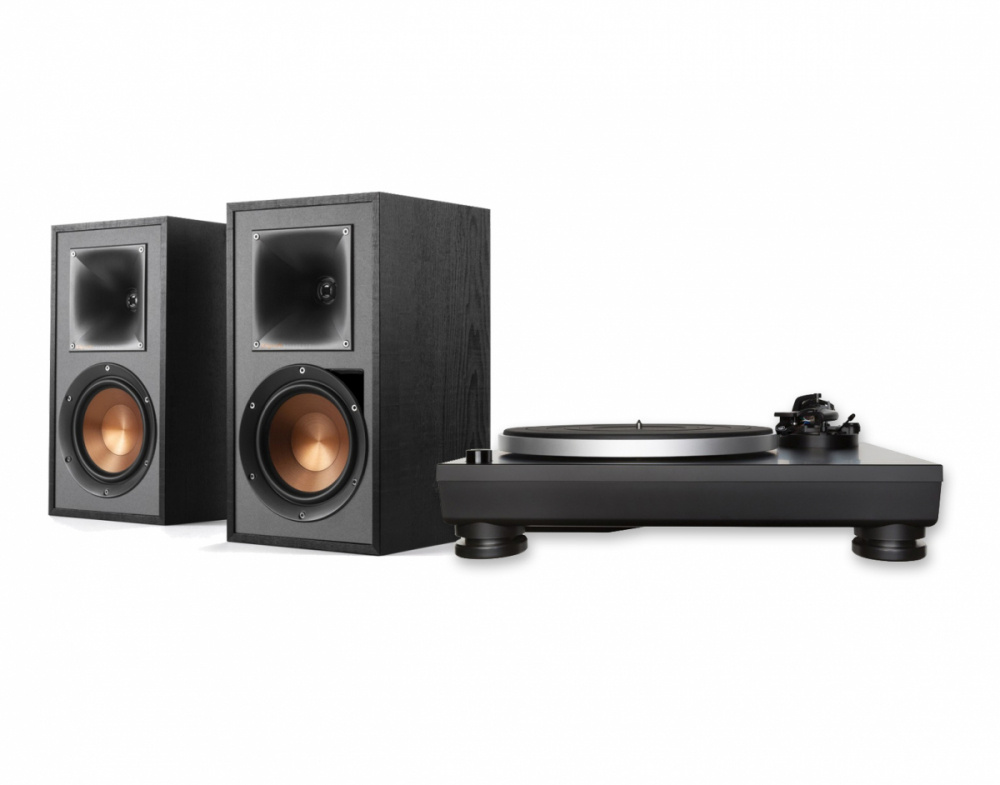 Audio Technica AT-LP5X med svarte Klipsch R-51PM, vinylspillerpakke