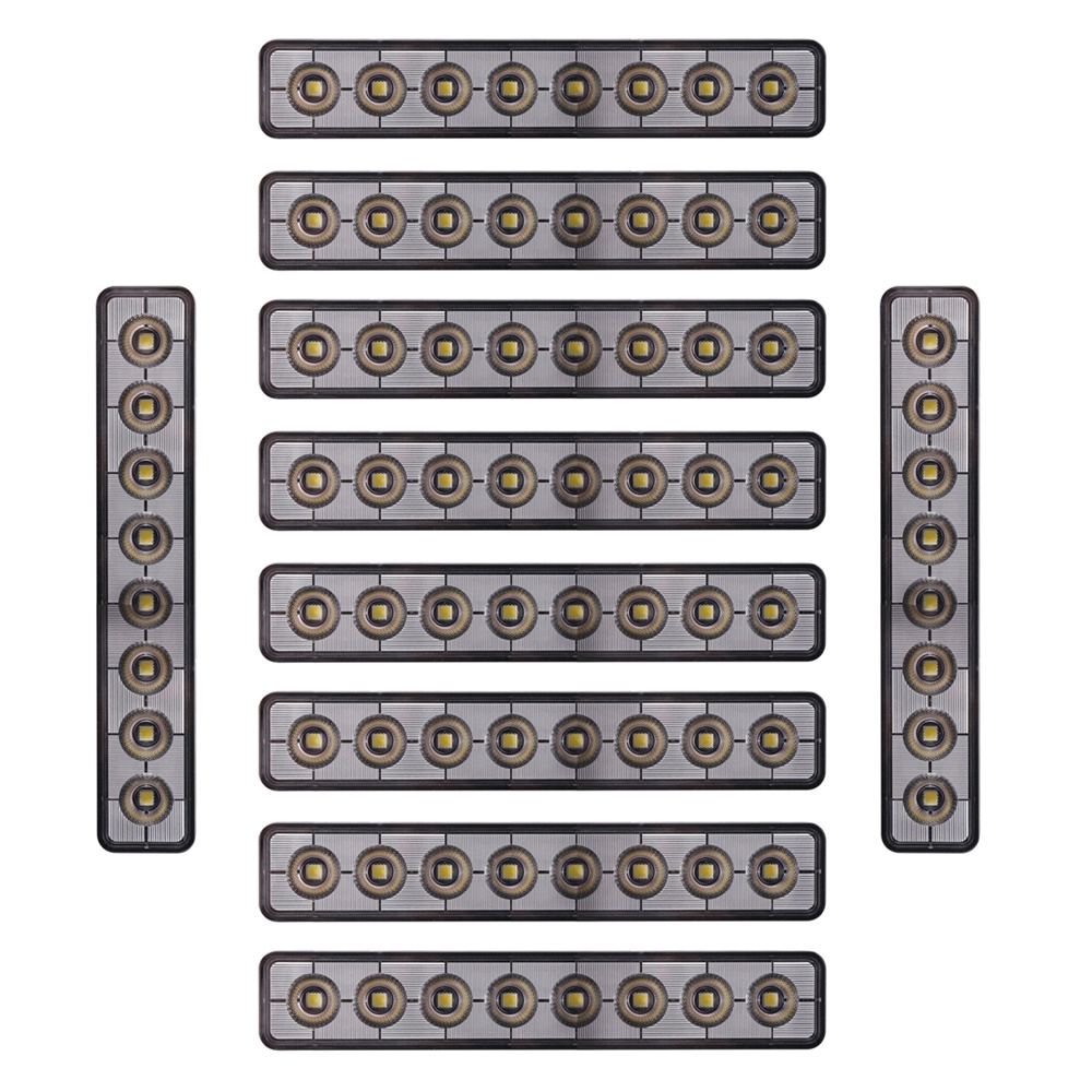 10-pakke NIZLED B48RF, vinklet 24,2 cm bak-/arbeidslys, 48W, arbeidslyspakke