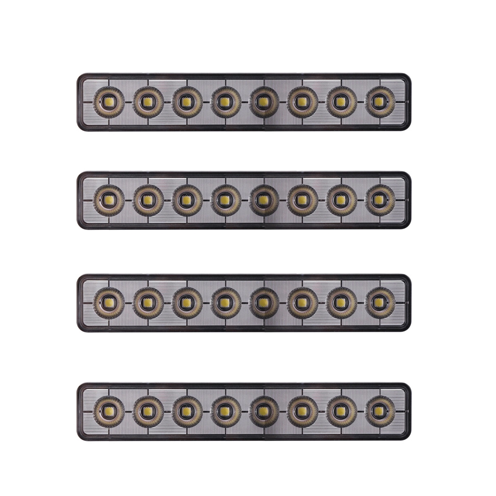 4-pakke NIZLED B48RF, vinklet 24,2 cm bak-/arbeidslys, 48W, arbeidslyspakke