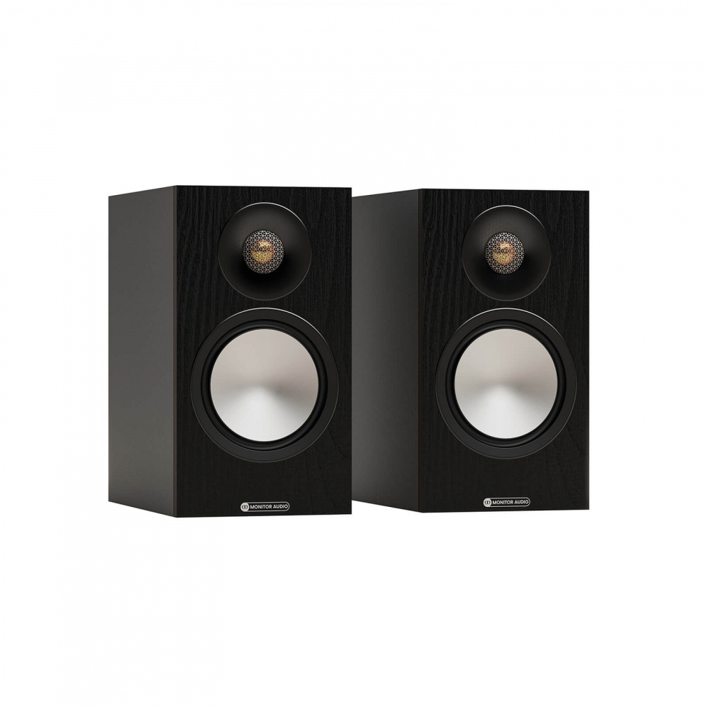 Dayton Audio HTA100 med Monitor Audio Bronze 50 7G i svart, stereopakke