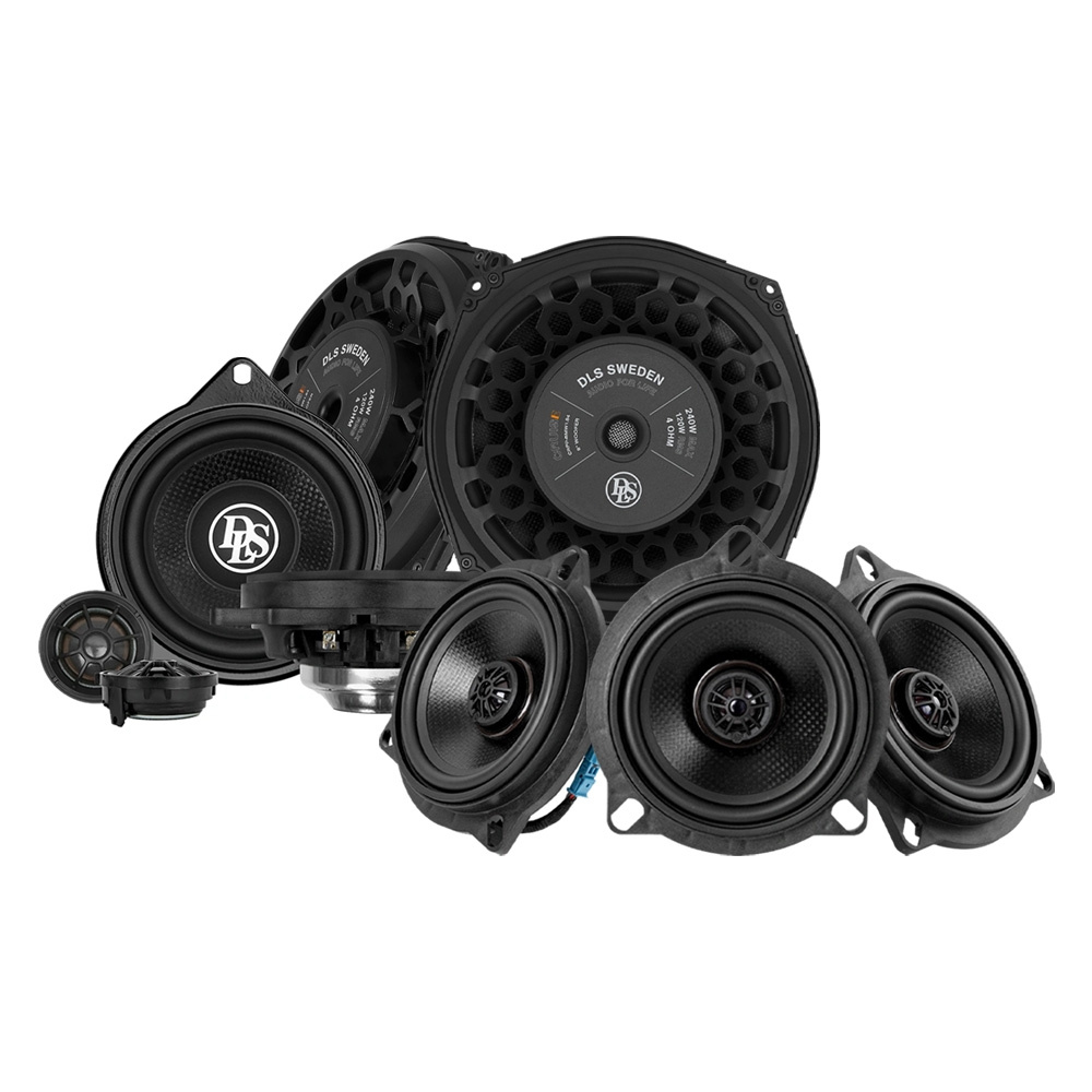 DLS Cruise høyttalerpakke til BMW, foran med senter og bak