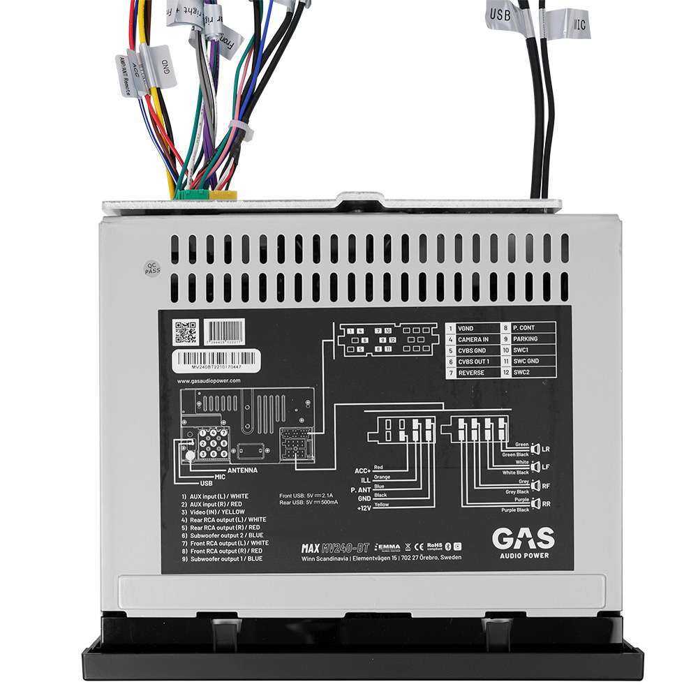 Installasjonspakke Kia Cee'd 2009-2012 & GAS MAX MV240-BT