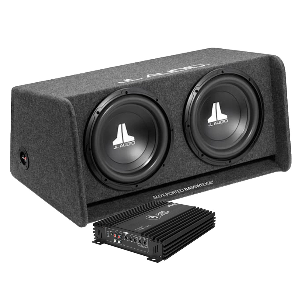 JL Audio CP212-W0v3 2x12 med Play Power 1000.1, basspakke
