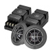 DLS CRPP-UW83 med RCS25, velspillende 8-tommers kitsystem DLS CRPP-UW83 med RCS25, velspillende 8-tommers kitsystem