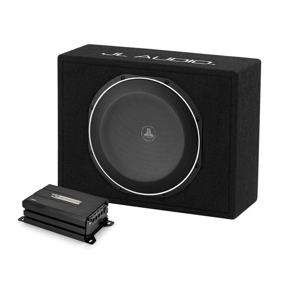 JL Audio CS112LG-TW1-2 med DLS Performance Slim PS1.500, 12-tommers basspakke