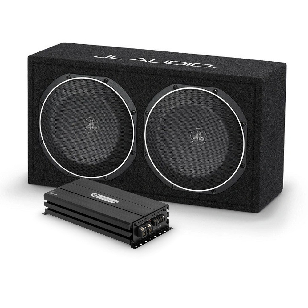 JL Audio CS210LG-TW1 med DLS Performance Evolution PE1.1000, 2x10-tommers basspakke